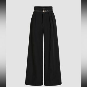 Wide leg work pants